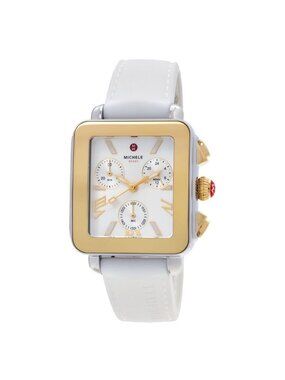 NWT Michele Deco Sport Silver-tone Dial Ladies Watch